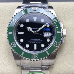 Reloj Mecánico Impermeable de Súper Calidad, 41 mm, Fábrica THB, Acero 904L, Movimiento ETA 3235, 126610, Cerámica Verde, Reloj de Buceo Hulk - Product Image 1