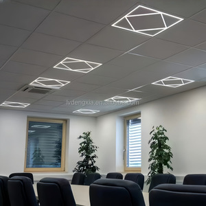 Panel de Luz <span class=keywords><strong>LED</strong></span> Cuadrado Empotrable 595 * 595mm, Luminaria Lineal de Marco Metálico para Empalme - Product Image 3