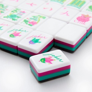 Tùy Chỉnh 4-Lớp Mỹ Mahjong Thiết Lập 160 Nhựa Gạch Với Leopard & Rùa In Thiết Kế Quà Tặng Sang Trọng Ý Tưởng - Product Image 2