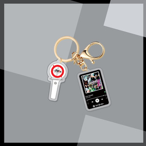 Custom New Should Aid Acrylic Pendant Transparent Bag Key Chain Cartoon <b>Anime</b> UV Printed Fashion Trend Friends - Product Image 3