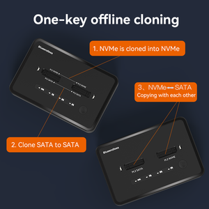 <span class=keywords><strong>M</strong></span>.2 NVME SATA NGFF SSD copiatore duplicatore Cloner Dual Bay <span class=keywords><strong>M</strong></span>.2 NVME SATA SSD Cloner Docking Station - Product Image 5