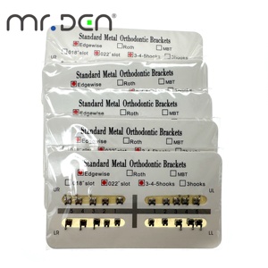 Mr.Den Fashion Brackets Orthodontische Monoblock-Brackets MBT 0,018''/0,022'' Zahnspange für Kieferorthopädische Brackets - Product Image 5