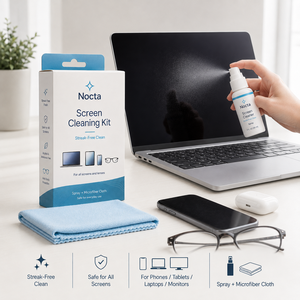 Kit <span class=keywords><strong>de</strong></span> nettoyage d'écran personnalisé OEM/ODM, vaporisateur portable et chiffon <span class=keywords><strong>de</strong></span> nettoyage en microfibre, ensemble cadeau pour smartphone, tablette, MacBook - Product Image 2
