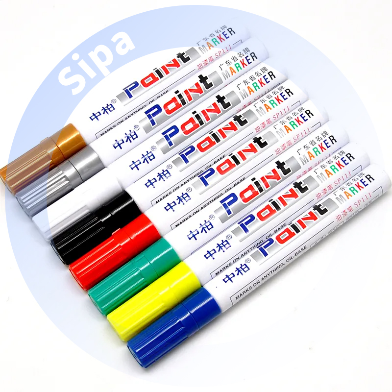 SIPA SP111 устойчивая к атмосферным воздействиям, не желтеющая, не имеющая кислотности, устойчивая к ультрафиолетовым воздействиям, устойчивая к утечкам, Перманентная краска, маркер для краски