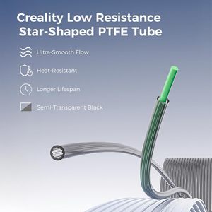 Tubo de teflón Creality PTFE de 2M, accesorios para impresora 3D con canal interior en forma de estrella de baja resistencia - Product Image 2