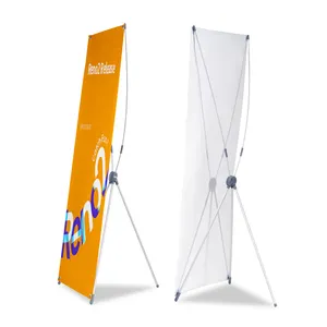 Advertising x banner stand size 60 x 160 cm 80 x 180 cm for trade show low price stand x standee banner
