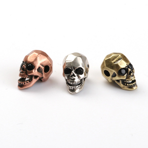 Blank Eyes Skull Spacers DIY Trendy Men Bracelets&amp;bangles Copper <strong>Supplies</strong> for <strong>Jewelry</strong> Making Wholesale Tengyue <strong>Brand</strong> Skeleton - Product Image 2