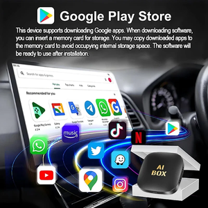 Boîtier AI <span class=keywords><strong>Android</strong></span> 14 pour voiture, 4+64 Go, adaptateur CarPlay sans fil et <span class=keywords><strong>Android</strong></span> Auto avec YouTube et Netflix intégrés - Product Image 4