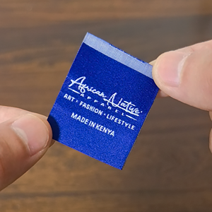 Thấp Moq Cổ Vải Sang Trọng Mật Độ Cao May Dệt Nhãn Tùy Chỉnh T Áo Sơ Mi Quần Jean Giày Túi Vải Thương Hiệu Riêng Logo Tag Dệt - Product Image 2