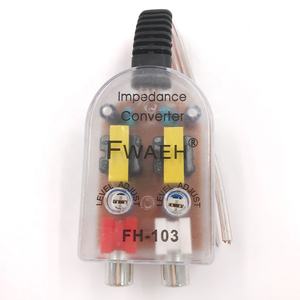 Convertisseurs d'autoradio haut-parleur vers bas amplificateur de voiture 12V RCA utilisation de la ligne pour Android DVD convertisseur d'impédance <span class=keywords><strong>Audio</strong></span> de voiture - Product Image 1