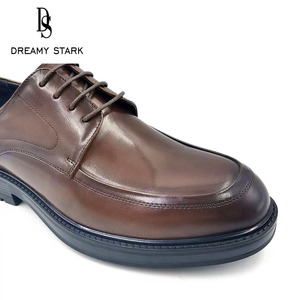 Chaussures Oxford en cuir véritable pour <span class=keywords><strong>homme</strong></span>, design authentique et luxueux, couleur marron, confortables, dernières tendances, pour <span class=keywords><strong>mariage</strong></span>, automne - Product Image 3