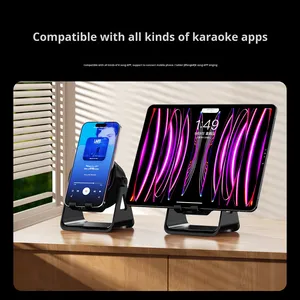 Nfc BT loa không dây Đa-Chức năng iPhones 17 không dây sạc cảm ứng điện thoại chủ RGB ánh sáng bluetooths Loa - Product Image 4