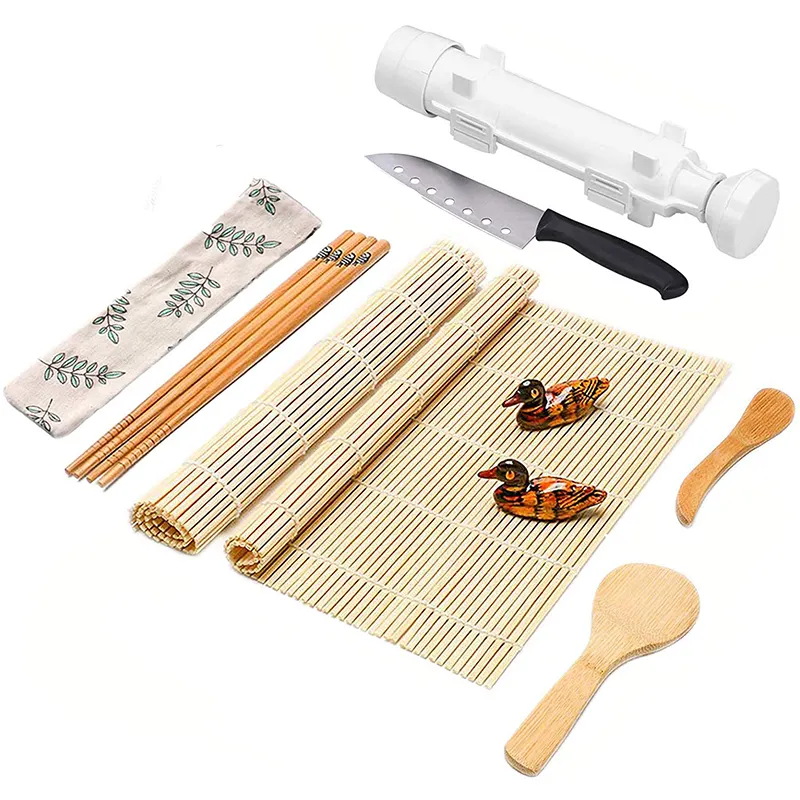 All In One Household, DIY Sushi Roller Sushi Making Kit Sushi Set 10 Pieces Plastic For Beginners/