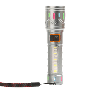 Tốt Nhất Bán Công Suất Cao Trắng Laser Đèn Pin Nhanh Chóng Theo Dõi 1.5Km Có Thể Sạc Lại Dài Khoảng Cách Zoom Đèn Pin <span class=keywords><strong>Torch</strong></span> Với Side Đèn - Product Image 1