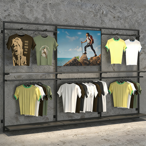 <span class=keywords><strong>Estantes</strong></span> Personalizados <span class=keywords><strong>para</strong></span> Calzado Deportivo, Exhibidores de Ropa Masculina, Exhibidores Comerciales de Ropa <span class=keywords><strong>para</strong></span> Exteriores de Acero y Madera - Product Image 4