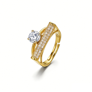 Fine Custom <strong>Sterling</strong> <strong>Silver</strong> Gemstones <strong>Rings</strong> Diamond Wedding Jewelry 925 <strong>Sterling</strong> <strong>Silver</strong> <strong>Ring</strong> <strong>Set</strong> for Women Wedding - Product Image 2