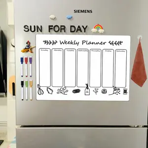 Оптовый заказной Еженедельный ежемесячный планировщик магнитный календарь для холодильника магниты на холодильник