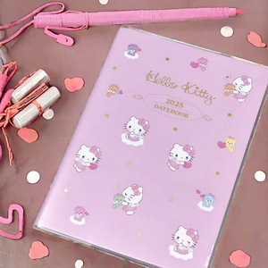 Agenda Semanal A5 Kawaii con Diseño <span class=keywords><strong>de</strong></span> Gato Rosa, <span class=keywords><strong>Tapa</strong></span> <span class=keywords><strong>Dura</strong></span>, <span class=keywords><strong>Cuaderno</strong></span> <span class=keywords><strong>de</strong></span> Registro <span class=keywords><strong>de</strong></span> Trabajo, Calendario para Estudiantes, con Regalo - Product Image 3