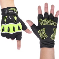 Gants à doigts courts avec lumière LED Gants de cyclisme en demi-cuir pour un usage quotidien pour le camping, la randonnée, la pêche et l'équitation.