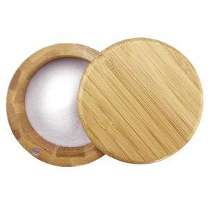 Bamboo Spice <b>Jar</b> With Lid Cylindrical Wooden <b>Storage</b> Container <b>For</b> Solid Seasonings <b>Kitchen</b> Condiment Holder - Product Image 2