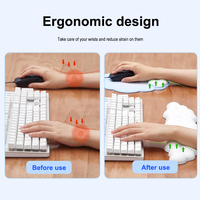 Support de clavier en mousse à mémoire de forme en silicone, doux et confortable, motif nuage mignon, tapis de bureau créatif pour filles, antidérapant, grande et petite taille