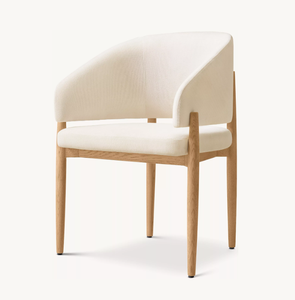 <span class=keywords><strong>Fauteuil</strong></span> de <span class=keywords><strong>salle</strong></span> <span class=keywords><strong>à</strong></span> <span class=keywords><strong>manger</strong></span> exclusif en bois rembourré de tissu de chêne massif moderne nordique - Product Image 3