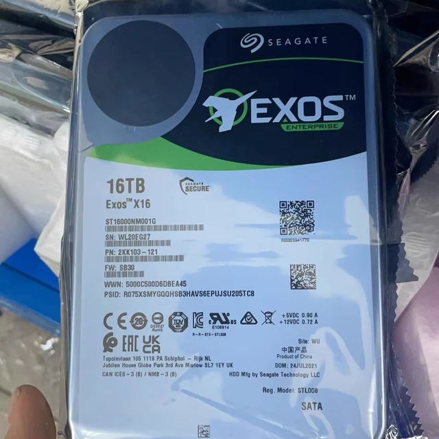 For X16 ST16000NM001G 16TB 3.5" Internal Enterprise HDD SATA 6Gb/s 7200RPM 256MB Cache New for Server Data Center Storage