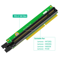 Adaptor Kartu Grafis PCI E, untuk Tiny 4 Tiny 5 Tiny 6 untuk Adaptor Riser Extender PCIE 16X Stabilitas Tinggi, Tanpa Pelat Belakang.