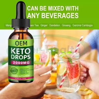 Ausreson OEM Keto Drops Eau Nettoyer Foie Detox Diet Liquide Minceur Brûleur de Graisse Supplément Heavy Metal Detox Keto Drops