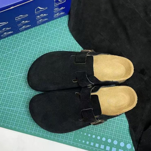 Sandalias Planas Tipo Mocasín con Punta Abierta para <span class=keywords><strong>Arizona</strong></span>, Plantilla Cómoda de <span class=keywords><strong>Eva</strong></span>, Cierre Deslizante de Cuero Genuino para la Temporada de Otoño - Product Image 3