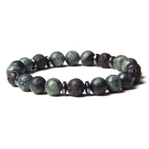 Bracelet en pierre naturelle avec perles de verre colorées, protection EMF, fabricant vérifié, approvisionnement unique - Product Image 5
