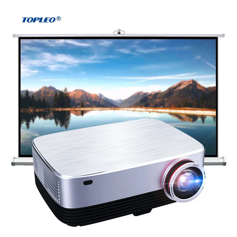 7 Jaar Topleo Professionele Business Overhead Projector Video Outdoor Gebouw Computer Hoge Lumen Beam Smart Projector