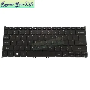 Toptan dizüstü acer swift 3 sf314 54-Yedek klavyeler SF114 arkadan aydınlatmalı Acer için klavye hızlı 3 SF314-54 SF314-54G abd İngilizce dizüstü bilgisayar parçaları en iyi satmak