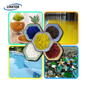 Ad alta temperatura di vetro fuoco riciclato cristallo naturale ciottoli di vetro per l'abbellimento per la decorazione esterna - Product Image 5