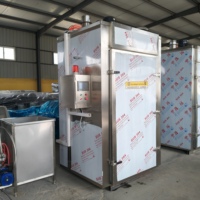 Fumoir automatique pour viande, poisson et saucisses, séchoir à viande fumée, four de fumage commercial avec fumage à froid/à chaud
