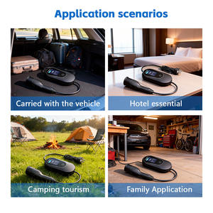 Chargeur de <span class=keywords><strong>voiture</strong></span> électrique portable intelligent 3,5 kW 16A 7 kW 32A IP66 certifié CE pour usage domestique, extérieur et intérieur, personnalisable en plusieurs langues - Product Image 5