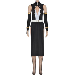 Costume de cosplay pour femme Demon Slayer Uzui Tengen, robe noire en polyester, uniforme d'anime, tenue de Sound Hashira - Product Image 3