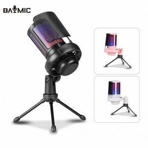 Micrófono USB Profesional para PC con Efectos RGB Brillantes para Transmisiones en Vivo, Gaming, YouTube y Enseñanza - Product Image 2