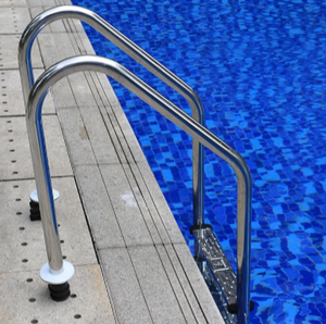 Échelle de <span class=keywords><strong>piscine</strong></span> de sécurité en acier inoxydable, <span class=keywords><strong>pas</strong></span> <span class=keywords><strong>cher</strong></span>, avec balustrade, 1 pièce - Product Image 3