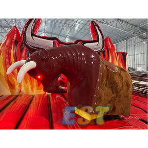 Rodéo gonflable équitation taureau mécanique prix des fabricants adultes <span class=keywords><strong>fou</strong></span> tour machine boîte <span class=keywords><strong>de</strong></span> contrôle <span class=keywords><strong>feu</strong></span> jeu <span class=keywords><strong>de</strong></span> taureau mécanique - Product Image 5