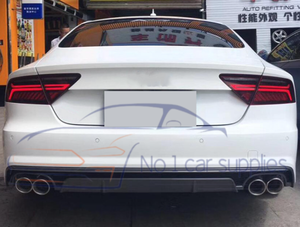 Cho 2016-2018 A7 Facelift khuếch tán phía sau <span class=keywords><strong>S7</strong></span> phong cách xe Bumper với điều kiện mới và bao gồm clip - Product Image 6