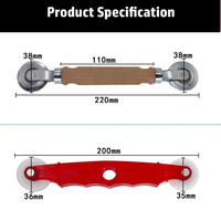 Outil de démontage de rouleaux de moustiquaire robuste Jin Yingxin pour fenêtres et portes, avec roue en nylon et bande en caoutchouc en acier inoxydable