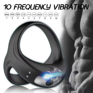 Anillo Retardante de Silicona para Hombre, Recargable por USB, Triple Cruz, en Oferta - Product Image 4
