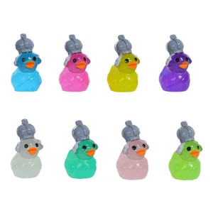 Lanshuo Resin <b>Duck</b> Ornament Miniature 3D Glowing Cartoon Style Aquarium Decor DIY Accessories - Product Image 2