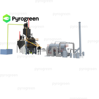 Système de production de biochar à lit fixe à courant descendant haute capacité Carbonisateur de biomasse Système industriel biomasse-énergie