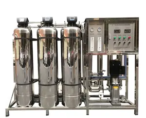 Purificação de água comercial automática completa 1000l/h, para água potável, laboratório, sistema de purificação de água