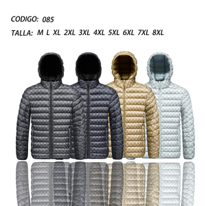 Winter Hooded Unisex <strong>Quilted</strong> Windproof <strong>Jacket</strong> with Zipper Closure <strong>Pattern</strong> Design Fast Shipping OEM/ODM Supported - Product Image 2