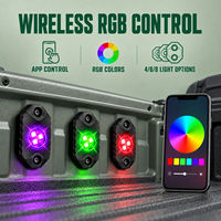 Nouveau kit d'éclairage LED RGB HSSH de 2 pouces, 4, 6 ou 8 pods Osram, mini-lumière RGBW tout-terrain pour camion, Jeep, VTT, UTV, moto