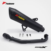 Système d'échappement de course pour moto et scooter, en fibre de carbone, avec tube intermédiaire avant, pour Zontes 150X 150V - Prix de gros usine Forsound
