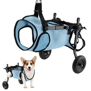 Yeni Katlanabilir Alüminyum Evcil Hayvan Tekerlekli Sandalyesi Köpek Rehabilitasyon Yürüme Yardımcı Arabası Güç Destekli Araç Köpek Hareketlilik Yardımcısı - Product Image 6
